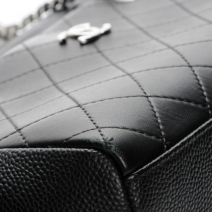 Chanel Caviar Calfskin Quilted Magnetic Shoulder Bag Black 9 of 12