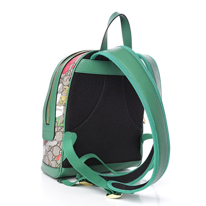 Gucci GG Supreme Monogram Flora Web Small Ophidia Day Backpack Green 3 of 12