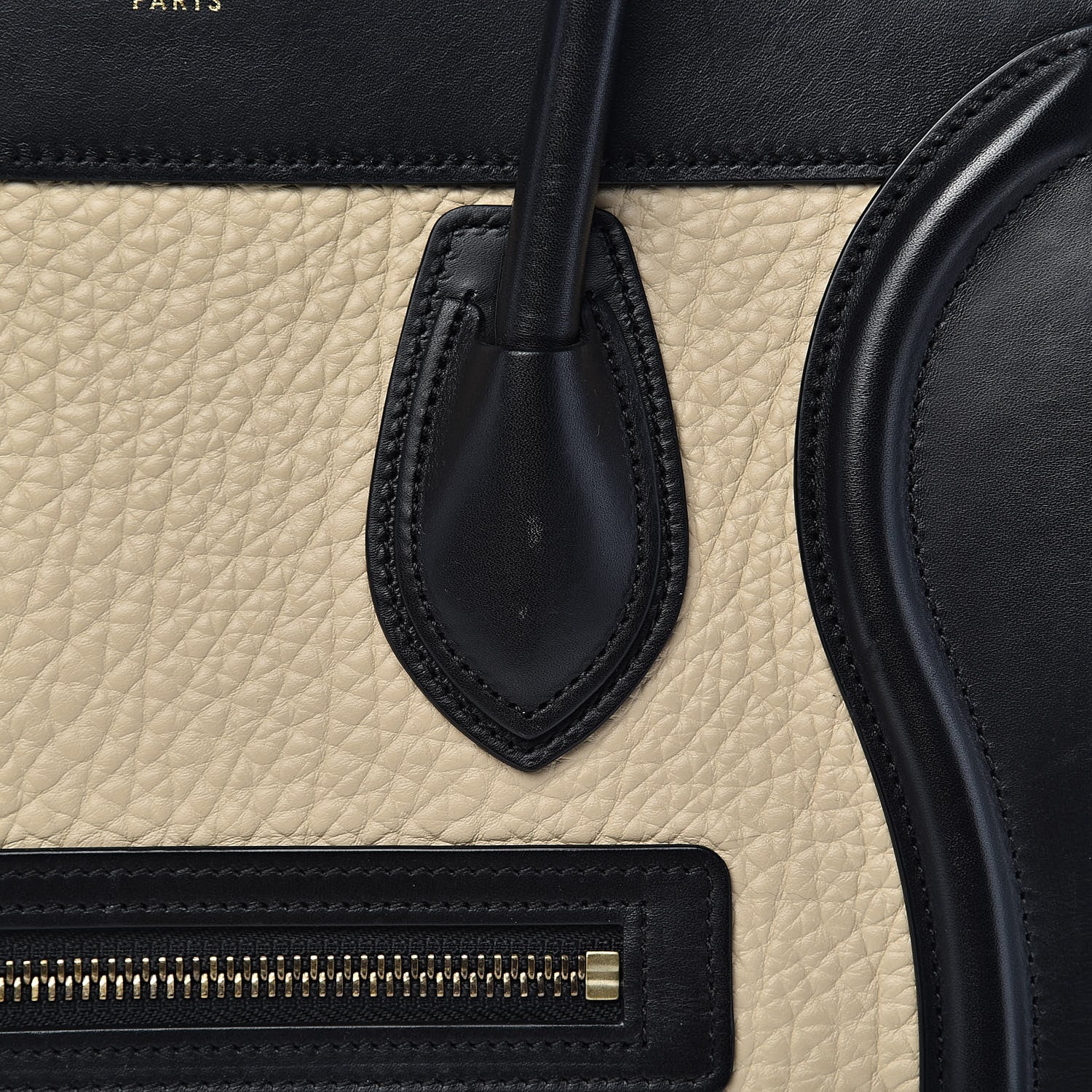 Celine Bullhide Drummed Calfskin Micro Tri-Color Luggage Antarctic 11 of 14
