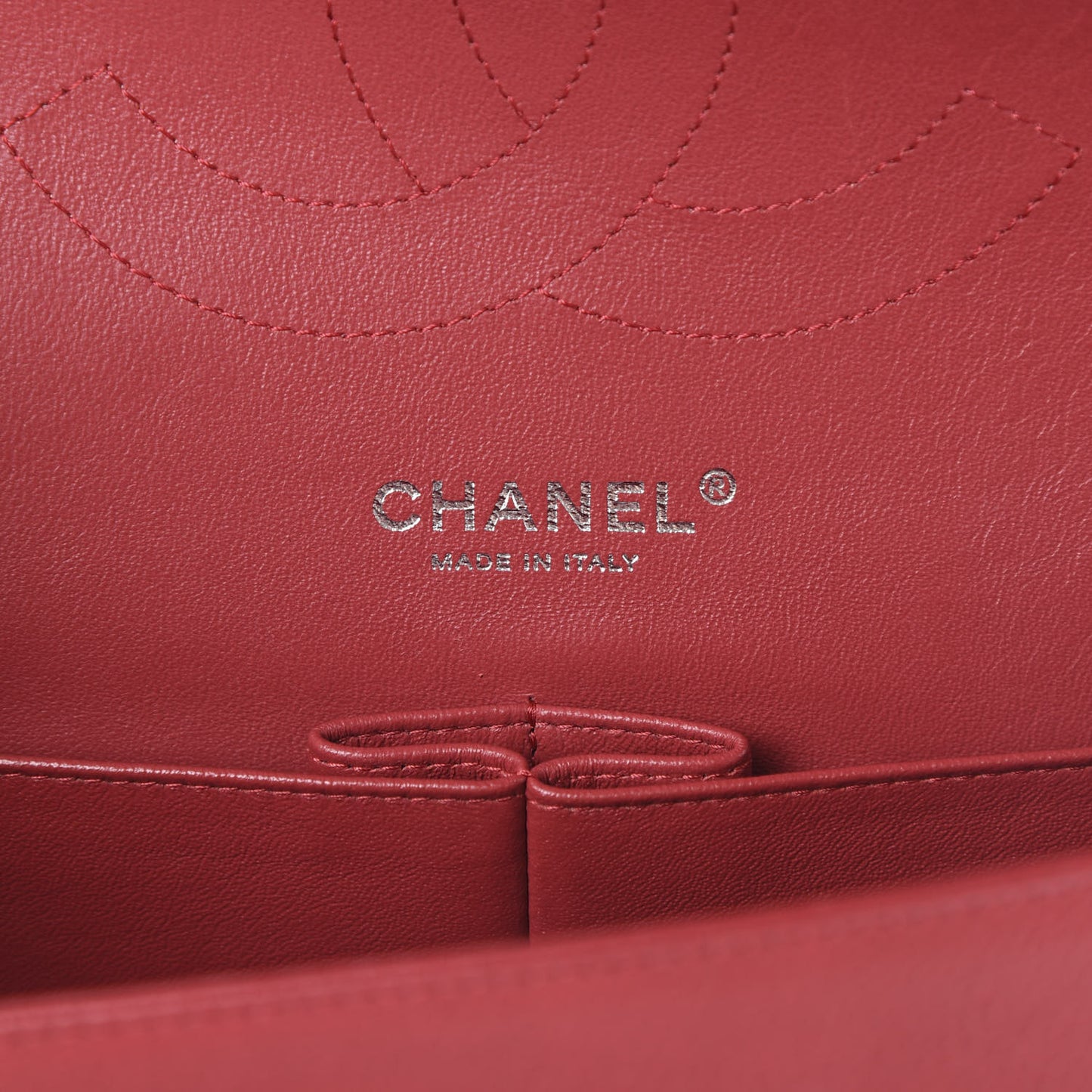 Caviar Quilted Jumbo Double Flap Red