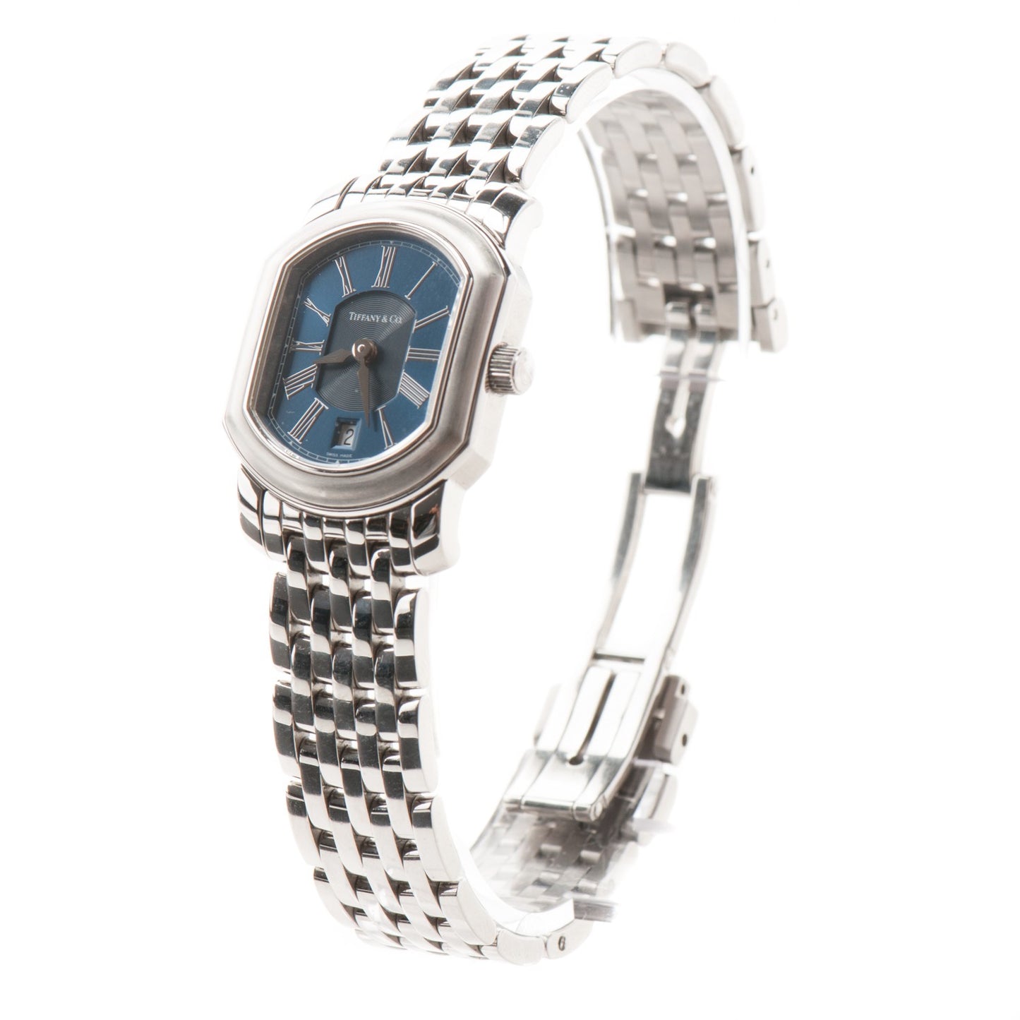 Stainless Steel 24mm Mark Coupe Resonator Quartz Watch Blue