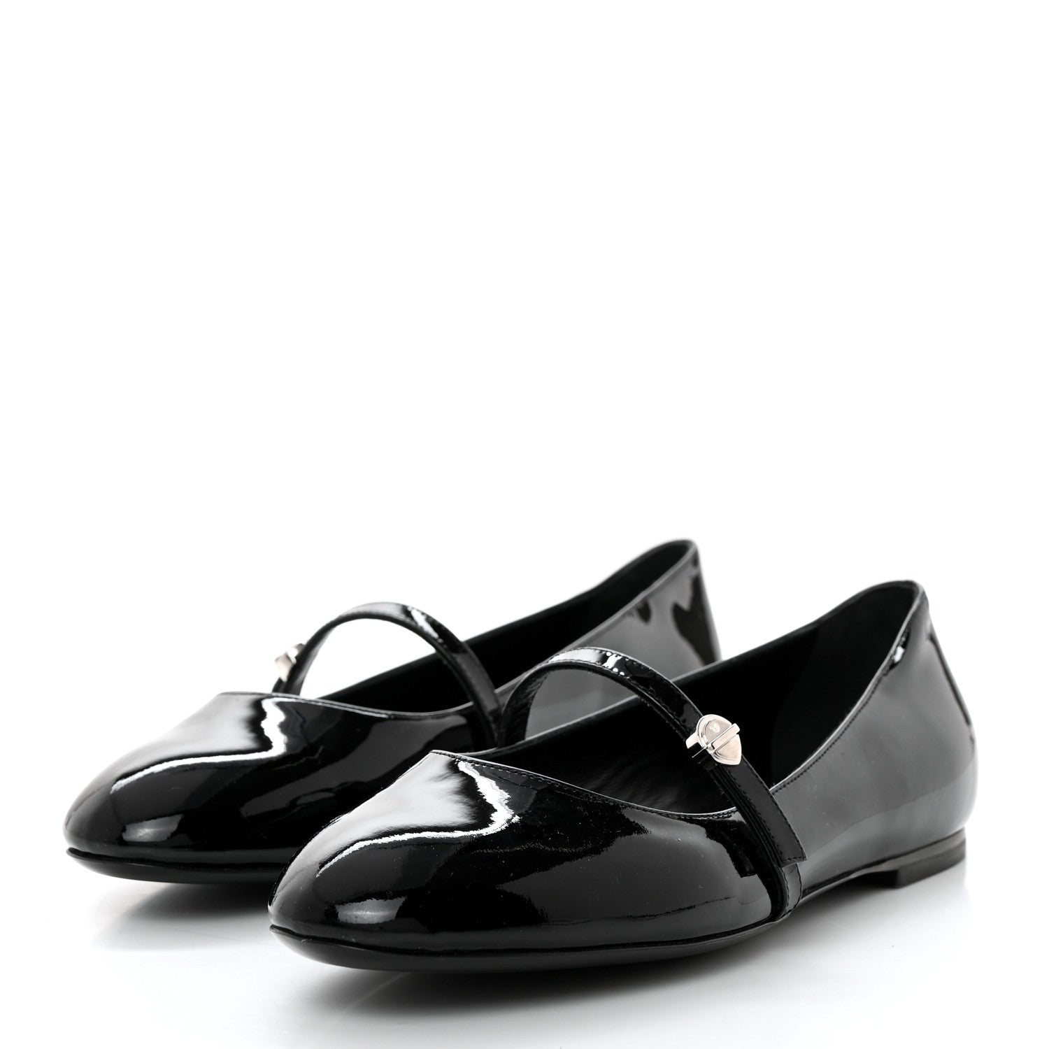 Louis Vuitton Patent Uniformes Ballet Flats 37 Black 3 of 8