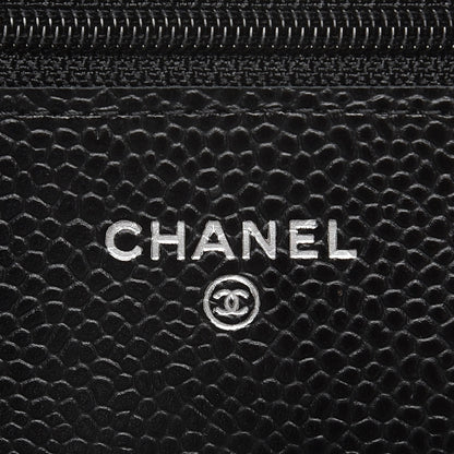 Chanel Caviar Quilted Wallet On Chain WOC Black 6 of 8