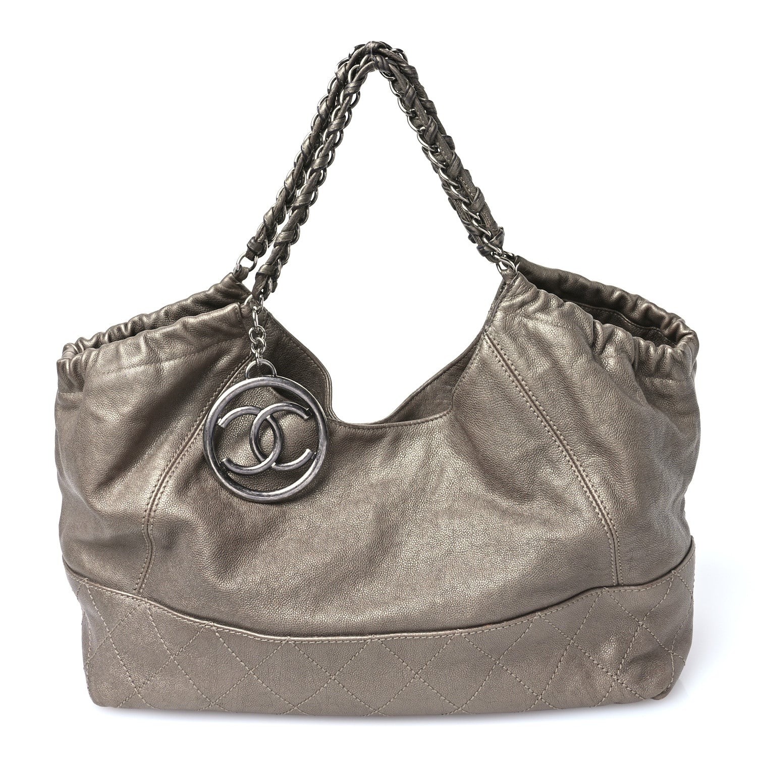 Chanel Baby Coco Cabas Dark Silver 1 of 12