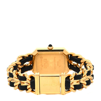 Chanel Stainless Steel Lambskin 20mm Chain Premiere Quartz Watch Gold M 3 of 4