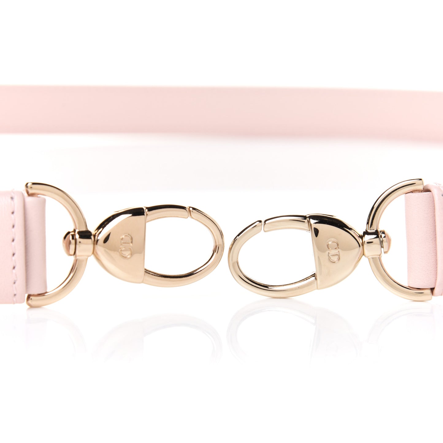 Lambskin Lady Dior Adjustable Shoulder Strap Light Pink