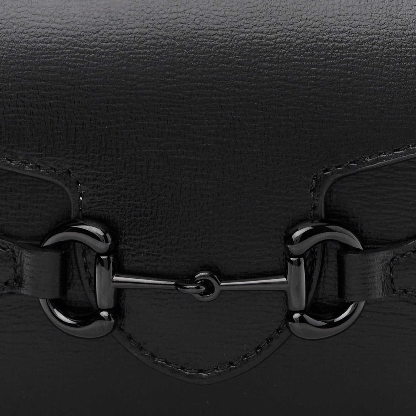 Azalea Calfskin Monochrome Mini Horsebit 1955 Shoulder Bag Black