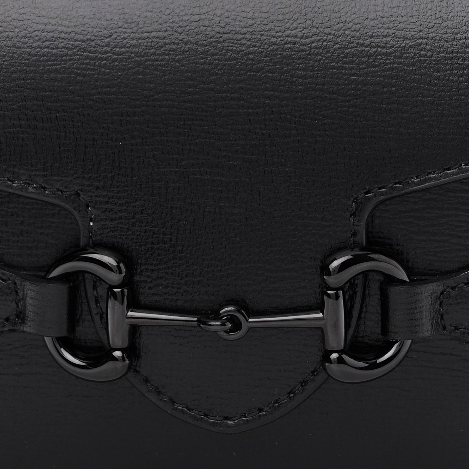 Gucci Azalea Calfskin Monochrome Mini Horsebit 1955 Shoulder Bag Black 8 of 12