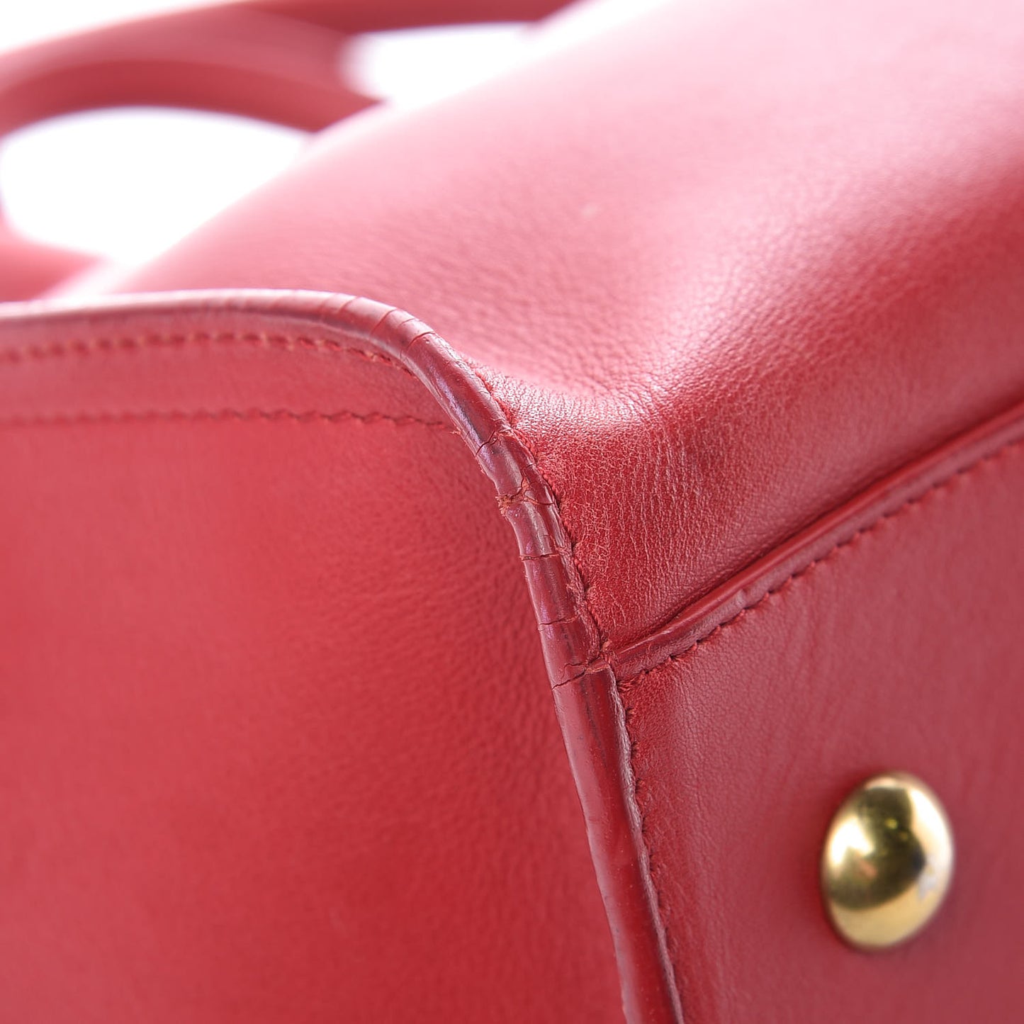 Calfskin Small Classic Y Cabas Rouge Orient