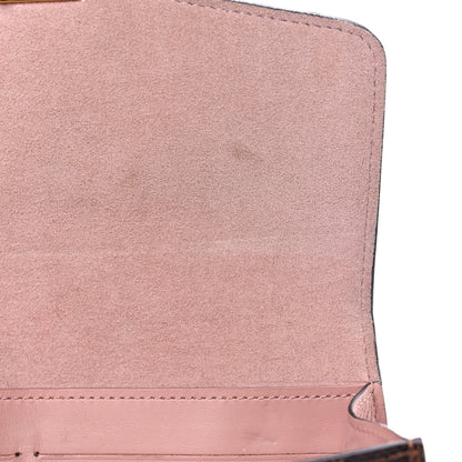 Louis Vuitton Damier Ebene Croisette Chain Wallet Magnolia 10 of 11