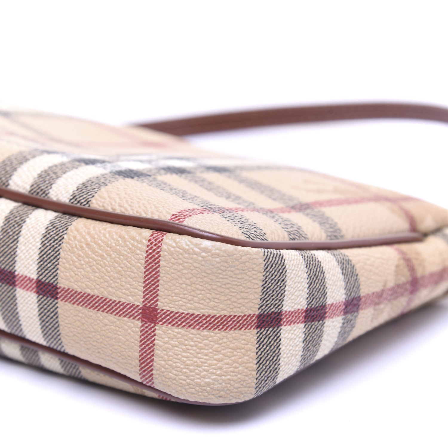 Burberry Haymarket Check Pochette Chocolate 7 of 12