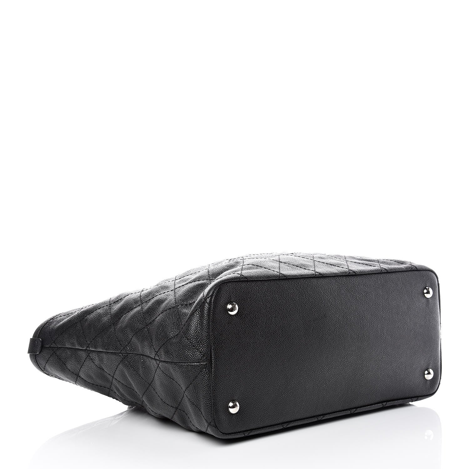 Chanel Grained Calfskin Quilted Large Daily Tote Black 5 of 12