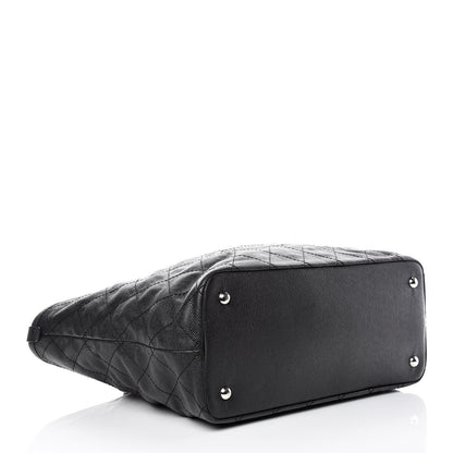 Chanel Grained Calfskin Quilted Large Daily Tote Black 5 of 12