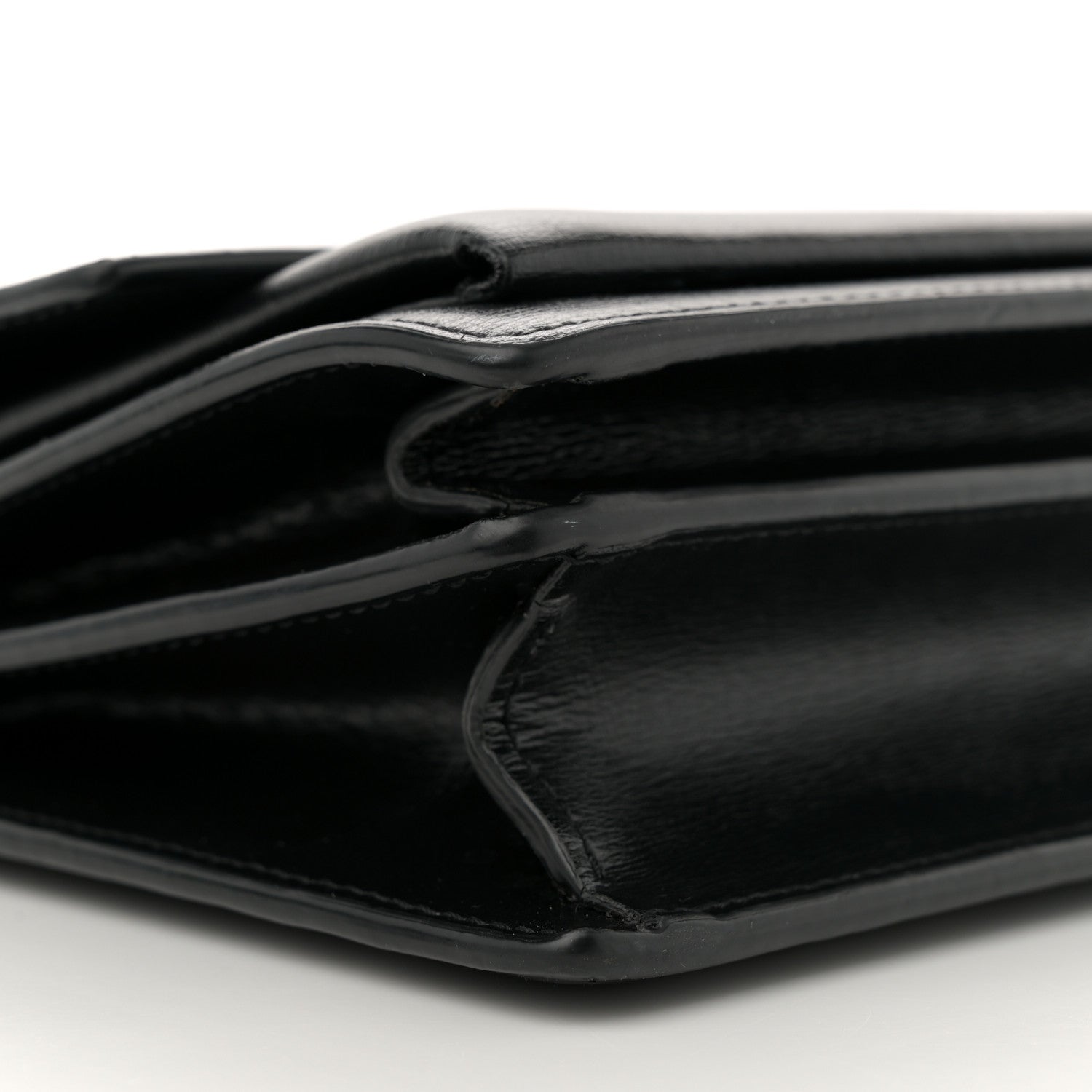 Saint Laurent Calfskin Medium Monogram Monochrome Sunset Black 10 of 15
