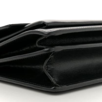 Saint Laurent Calfskin Medium Monogram Monochrome Sunset Black 10 of 15