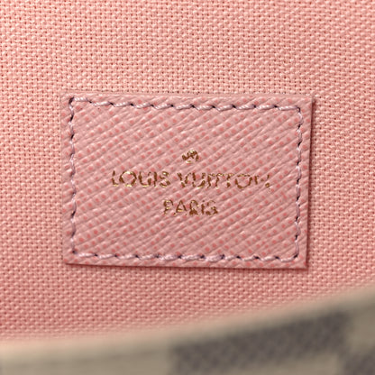 Louis Vuitton Damier Azur Pochette Felicie Chain Wallet Rose Ballerine Rose Ballerine 7 of 11