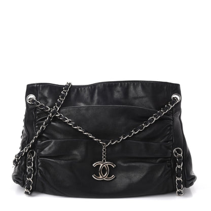 Chanel Lambskin Large Sharpei Shoulder Bag Black 1 of 10