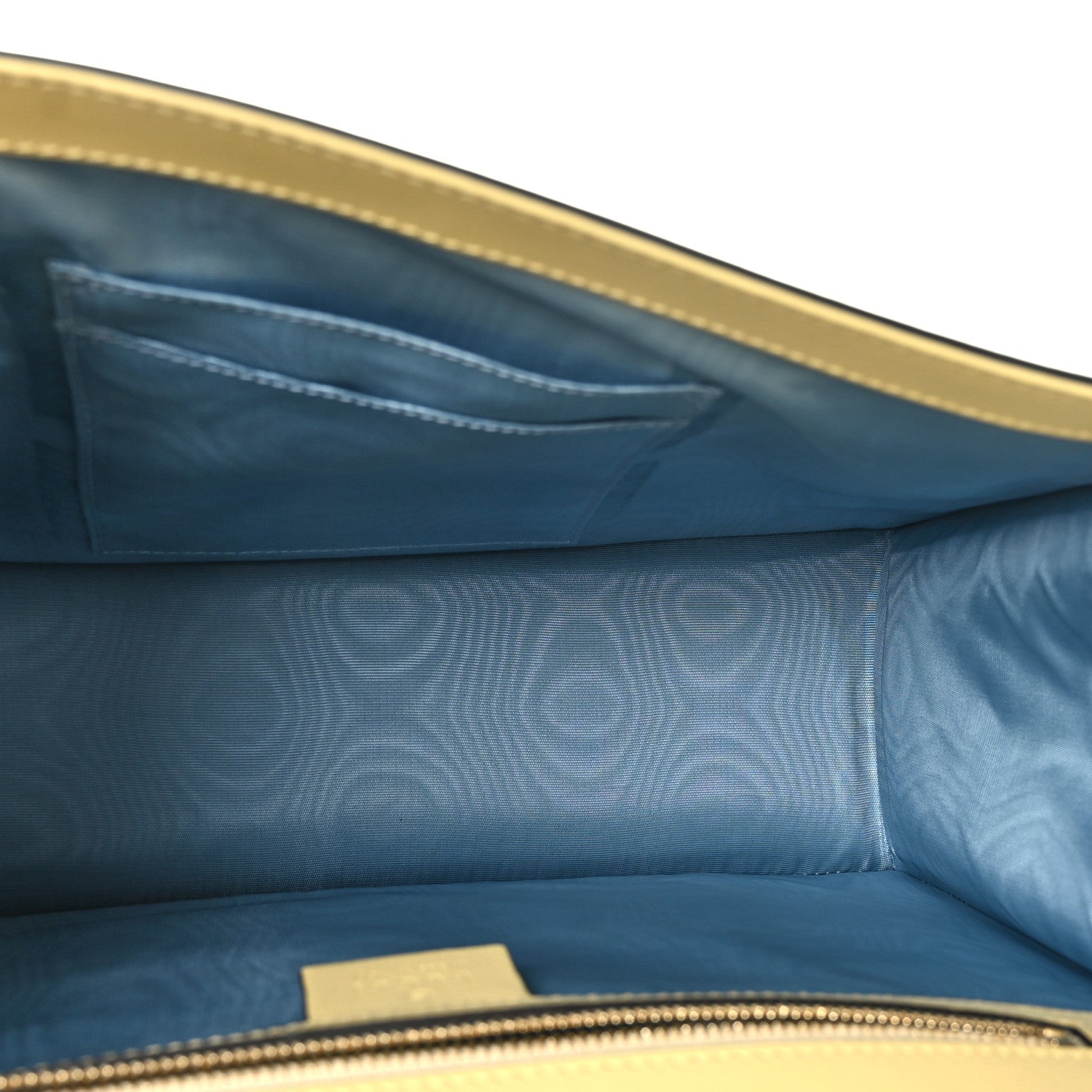 Gucci Textured Calfskin Medium Torchon GG Ring Shoulder Bag Butter 5 of 9