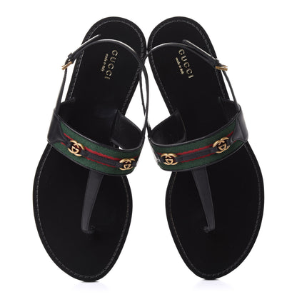 Gucci Nylon Web Lifford Jakarta Sandals 40.5 Black 5 of 10