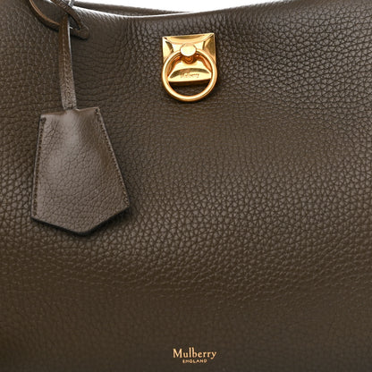 Mulberry Heavy Grain Iris Tote Olive Green 9 of 11
