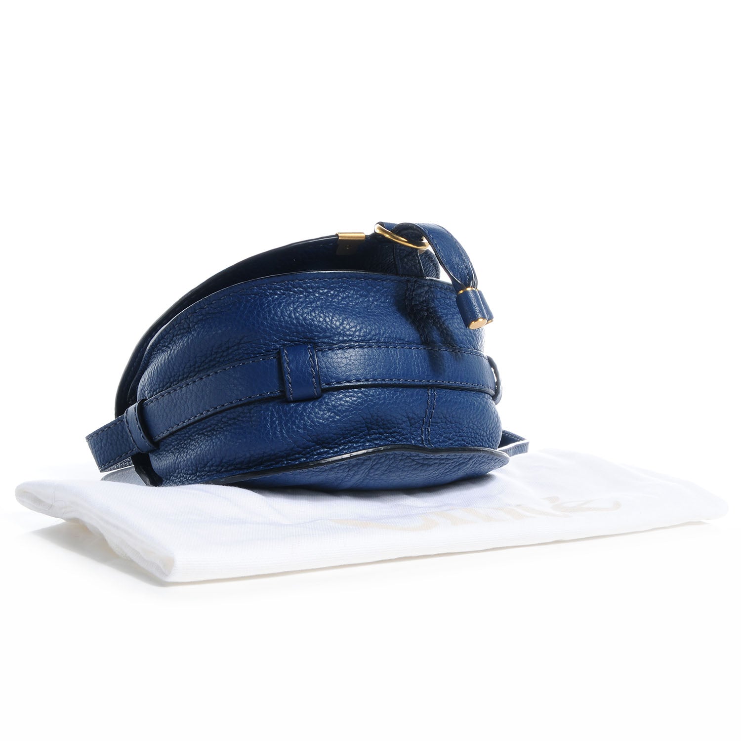 Chloe Calfskin Mini Marcie Round Crossbody Bag Royal Navy 4 of 10