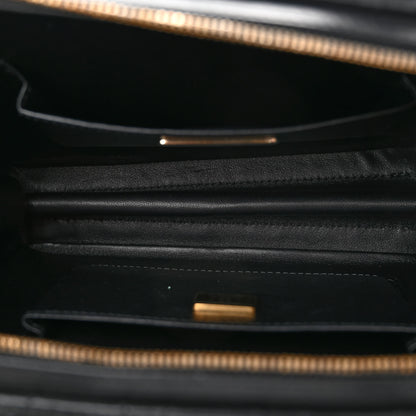 Chanel Calfskin Quilted Studded Square Vanity Case Black 6 of 12