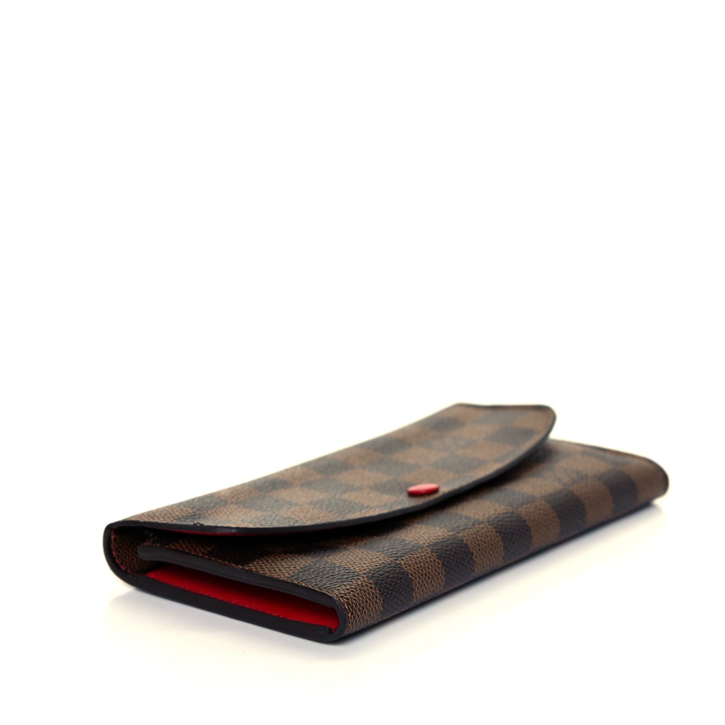 Damier Ebene Emilie Wallet Red