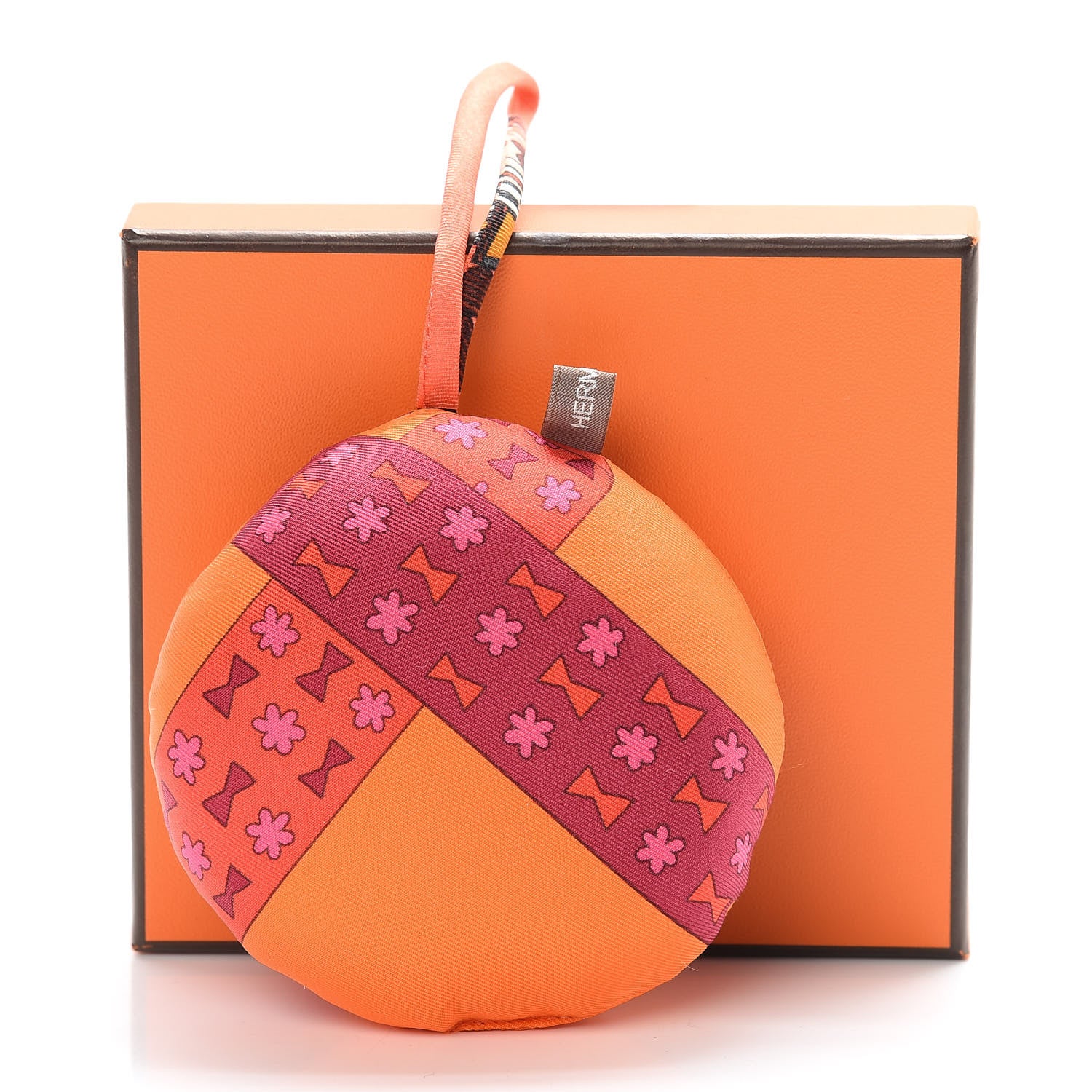 Hermes Silk Petit H Round Ornament Charm 5 of 5
