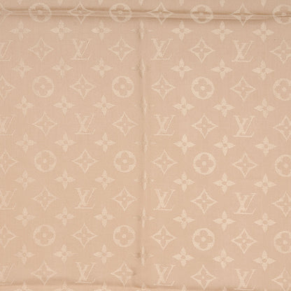 Louis Vuitton Silk Wool Monogram Shawl 4 of 5
