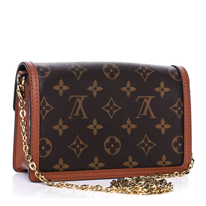 Louis Vuitton Reverse Monogram Dauphine Chain Wallet 3 of 13
