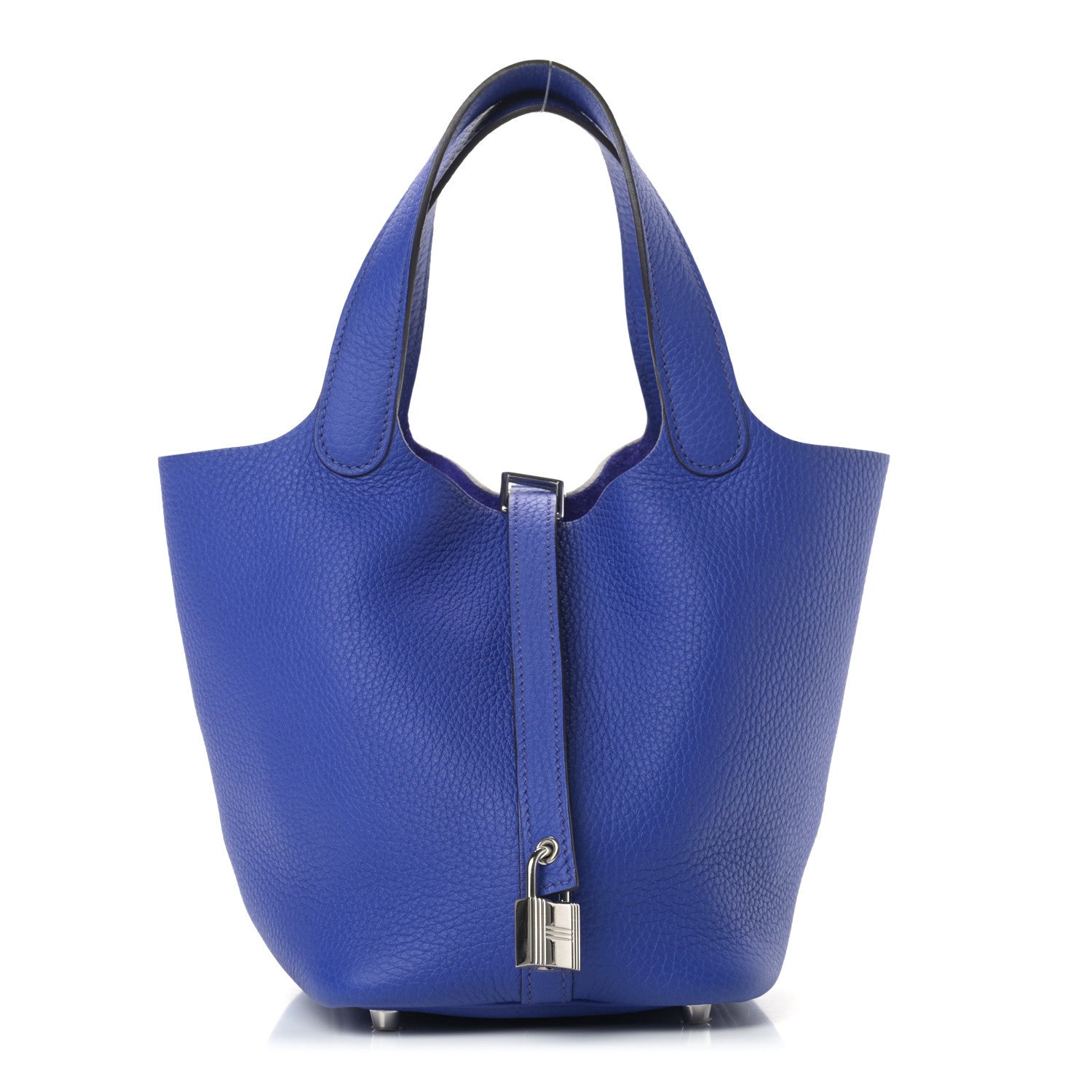Hermes Taurillon Clemence Picotin Lock 18 PM Bleu Electrique 1 of 9
