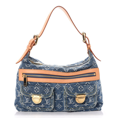 Louis Vuitton Monogram Denim Baggy PM Blue 1 of 6