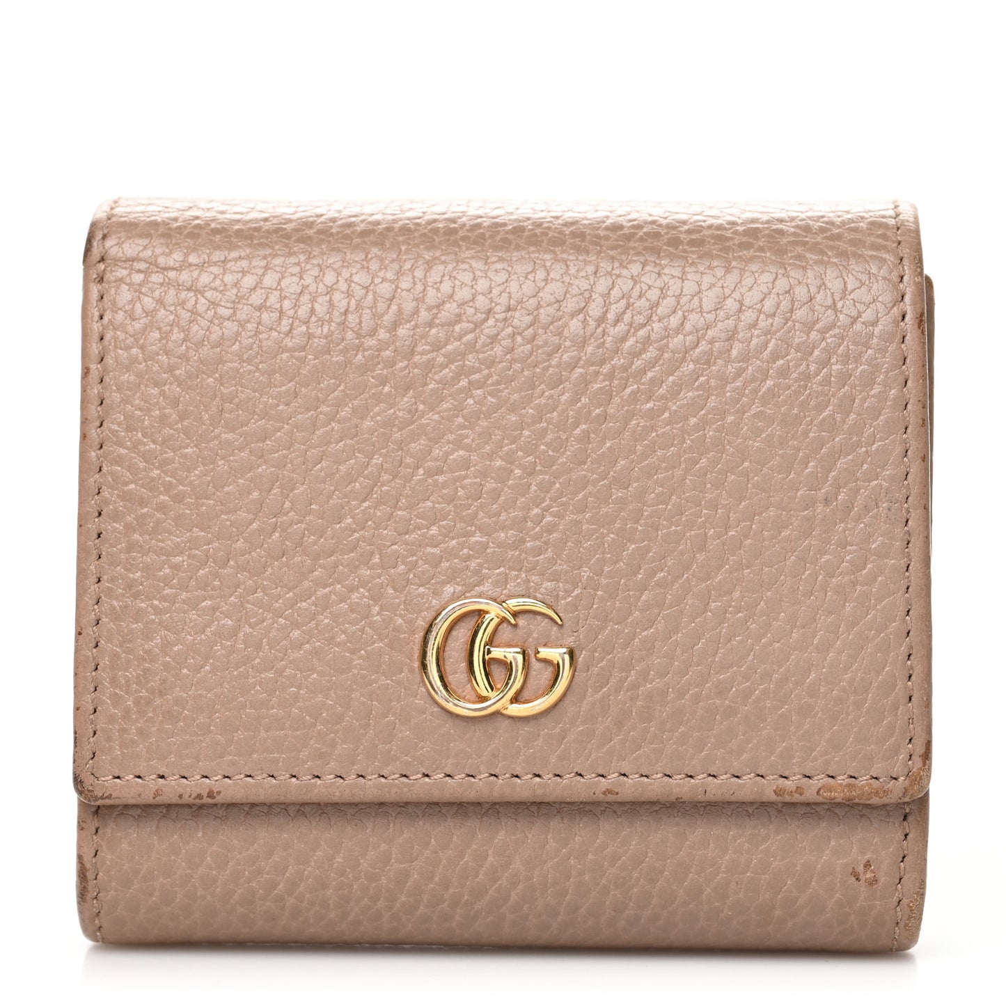 Dollar Calfskin Medium GG Marmont Wallet Porcelain Rose
