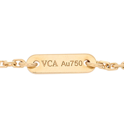Van Cleef & Arpels 18K Yellow Gold Mother of Pearl Sweet Alhambra Butterfly Bracelet 3 of 4