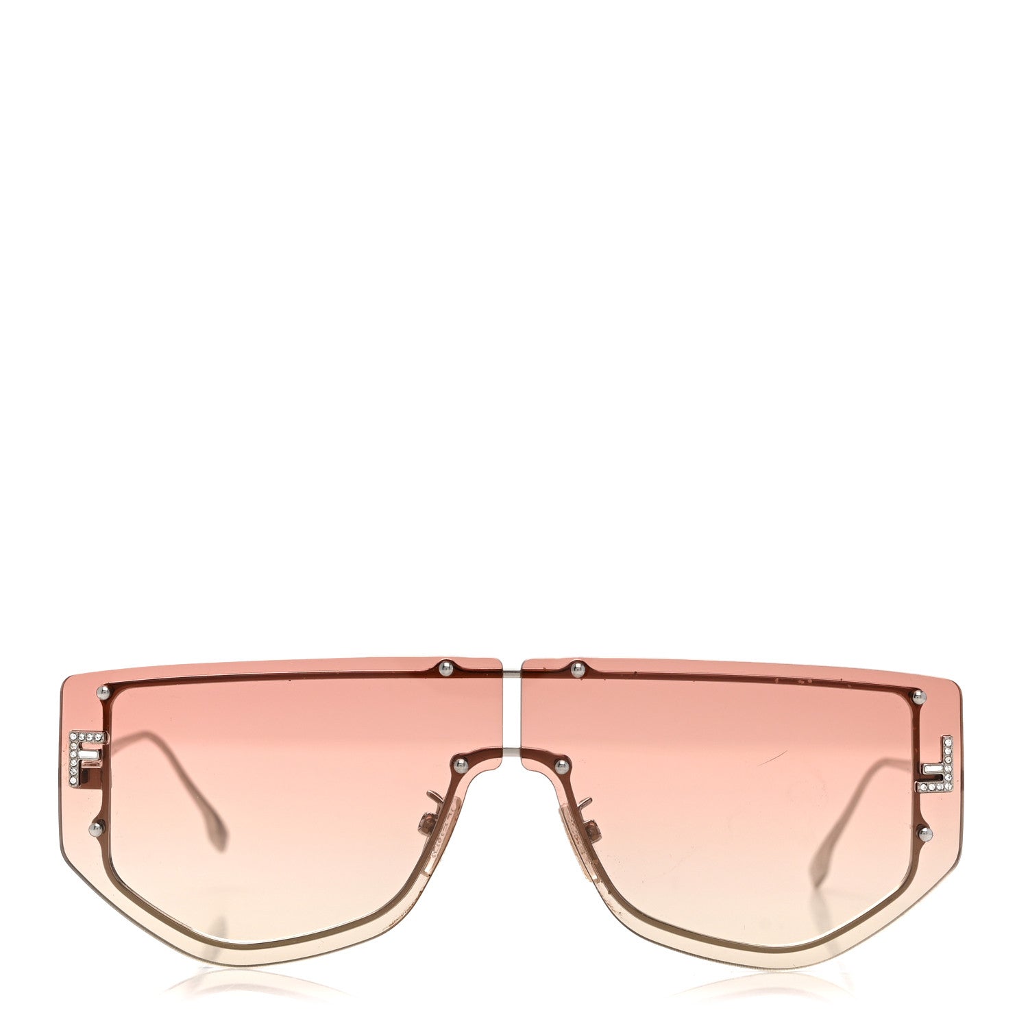 Fendi Metal Fendi First Sunglasses FE 40096/U Pink 2 of 7