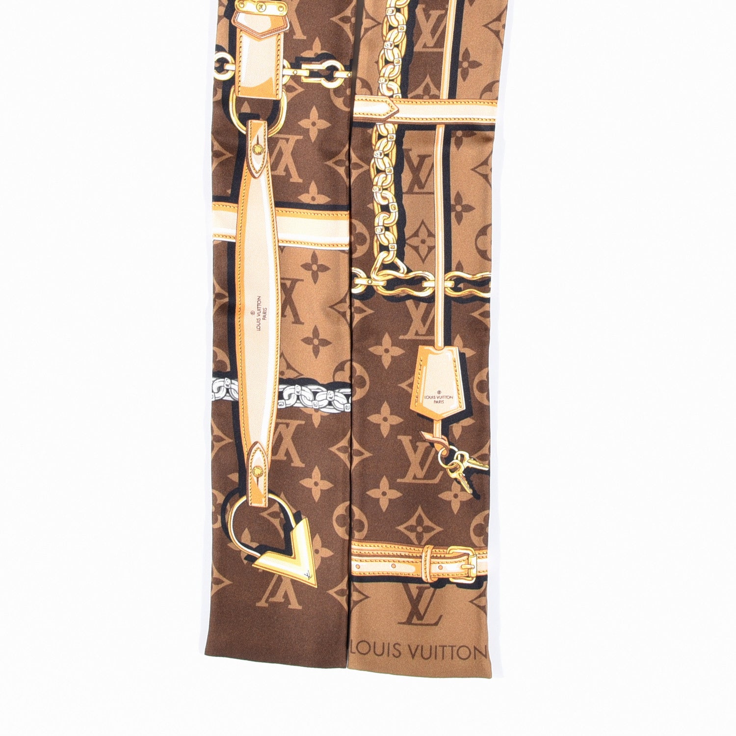 Louis Vuitton Silk Monogram Confidential Bandeau Brown 2 of 4