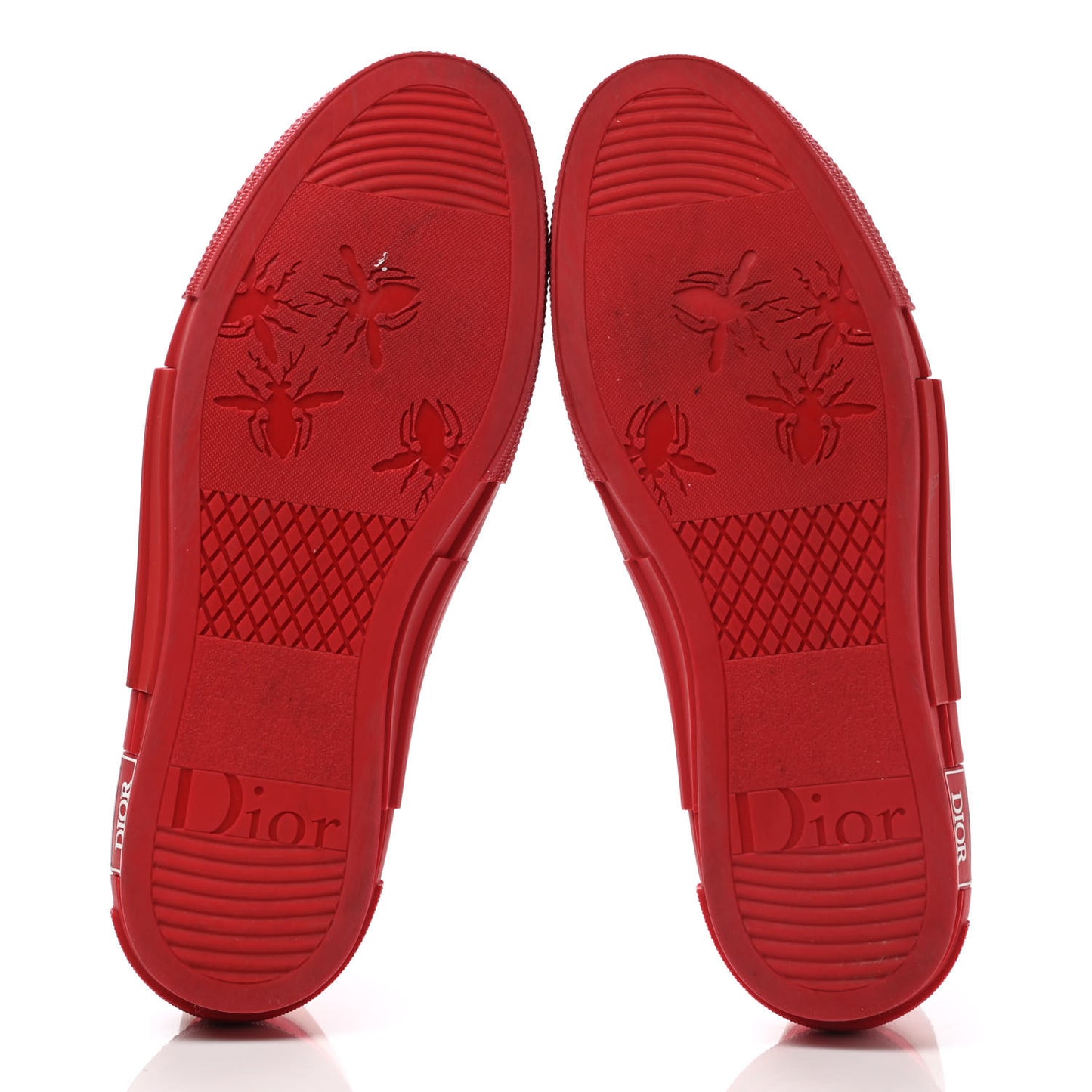 Technical Canvas Oblique Mens B23 High Top Sneakers 42 Bordeaux Rouge