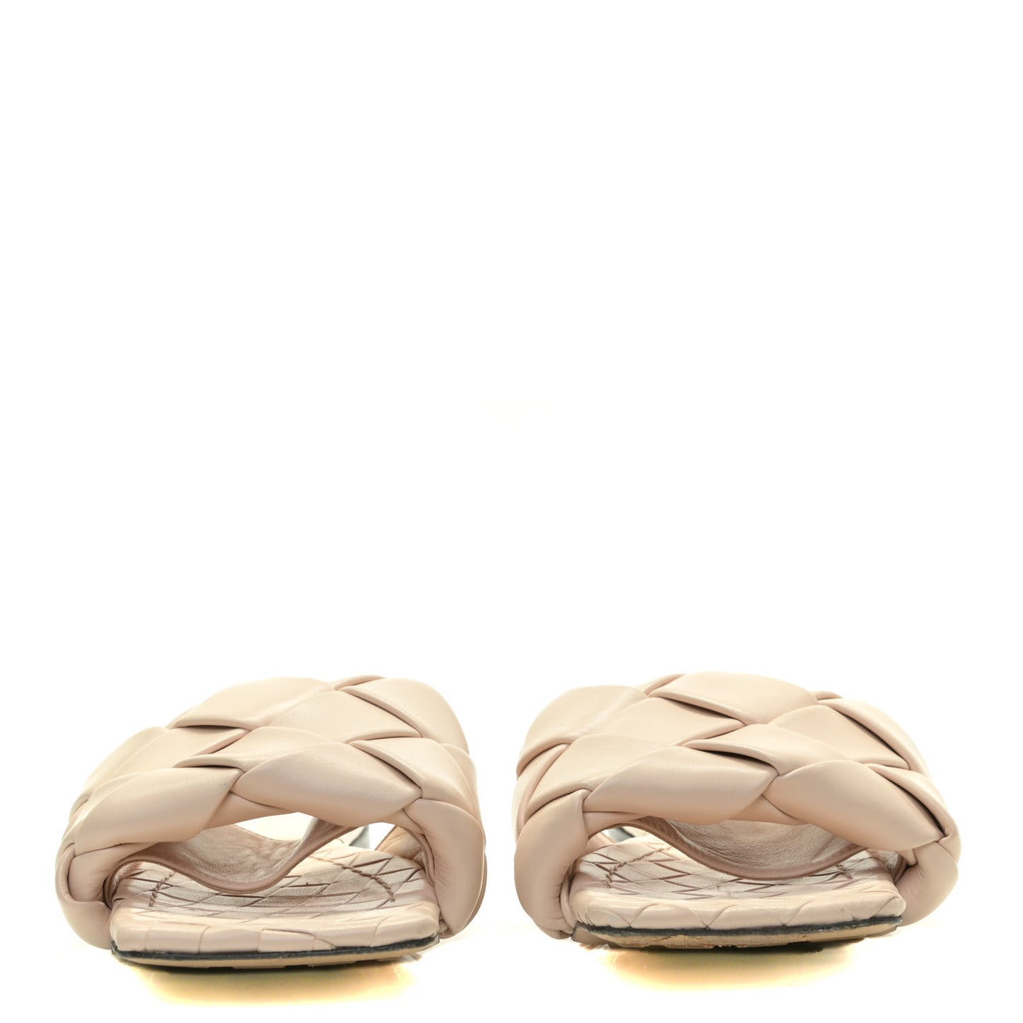 Nappa Maxi Intrecciato Lido Flat Sandals 38.5 Bandage