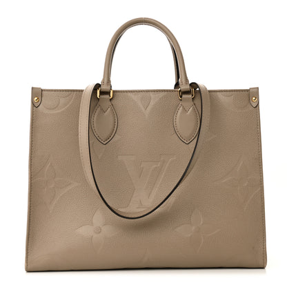 Louis Vuitton Empreinte Monogram Giant Onthego MM Tourterelle 1 of 9