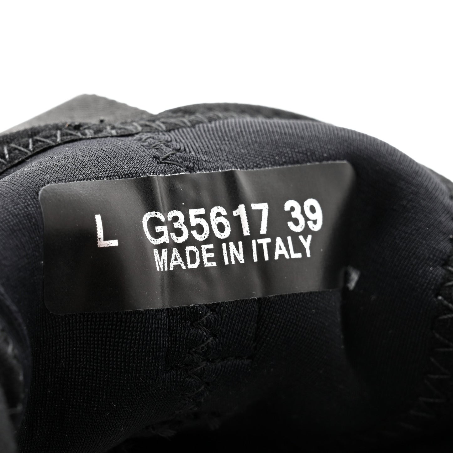 Velvet Calfskin Mixed Fibers CC Sneakers 39 Black