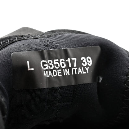 Chanel Velvet Calfskin Mixed Fibers CC Sneakers 39 Black 7 of 9