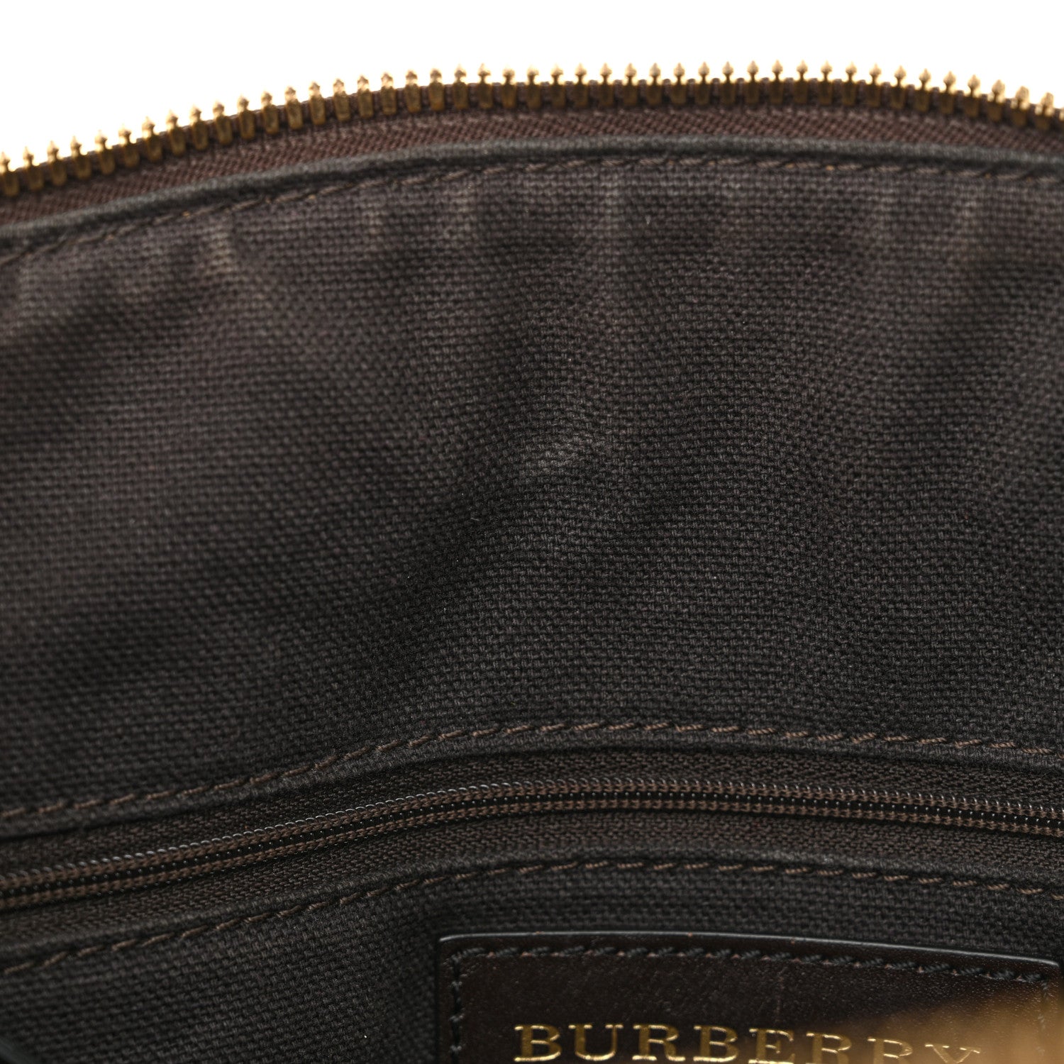 Burberry Haymarket Check Small Orchard Bowling Bag Chocolate 12 of 15