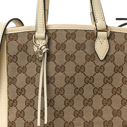 Gucci Monogram Small Bree Tote Beige White 8 of 11