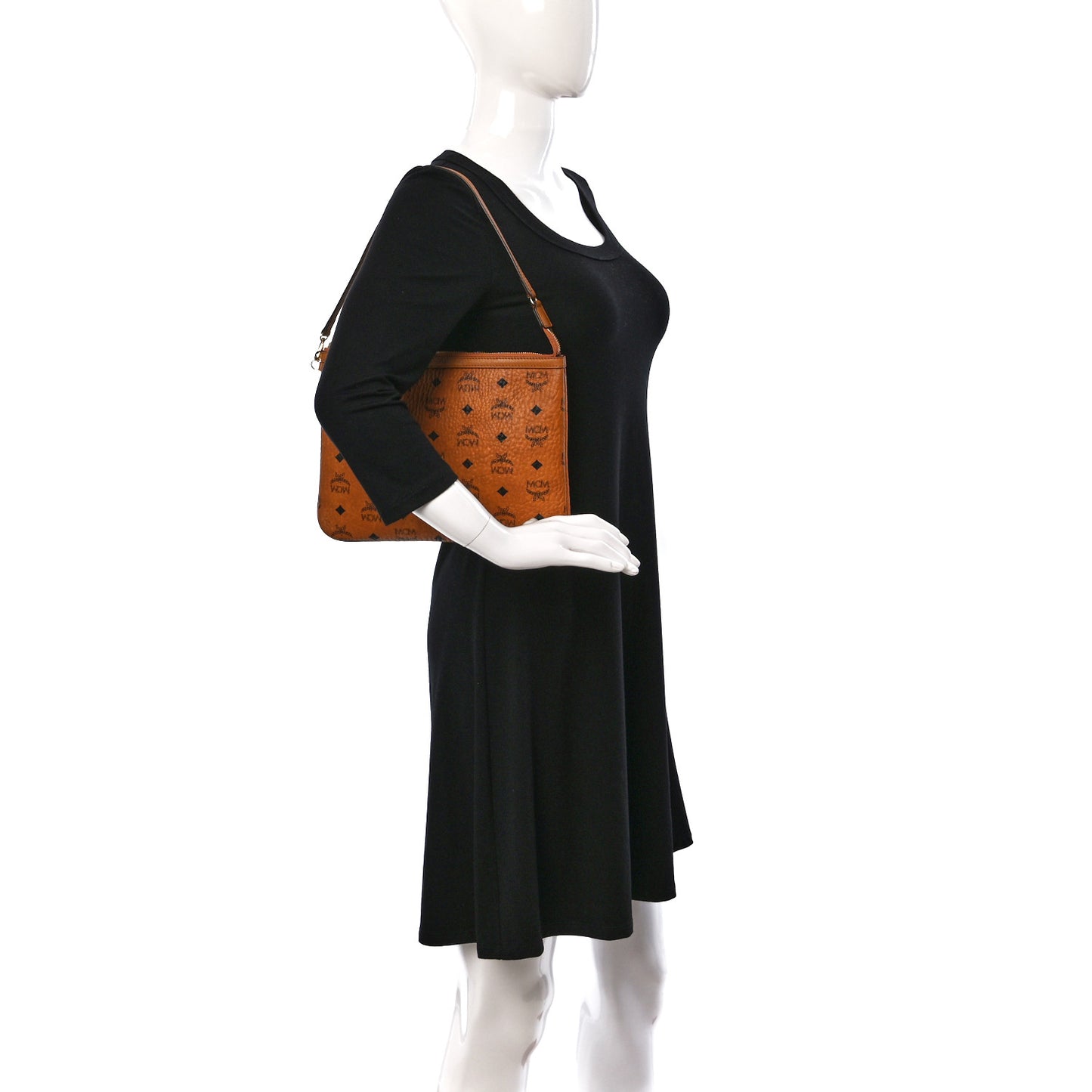 Visetos Liz Shopper Tote Pouch Cognac