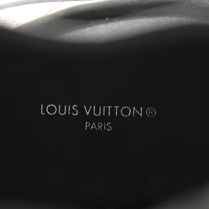 Louis Vuitton Patent Monogram Ruby Flat Ankle Boots 37 Black 6 of 8