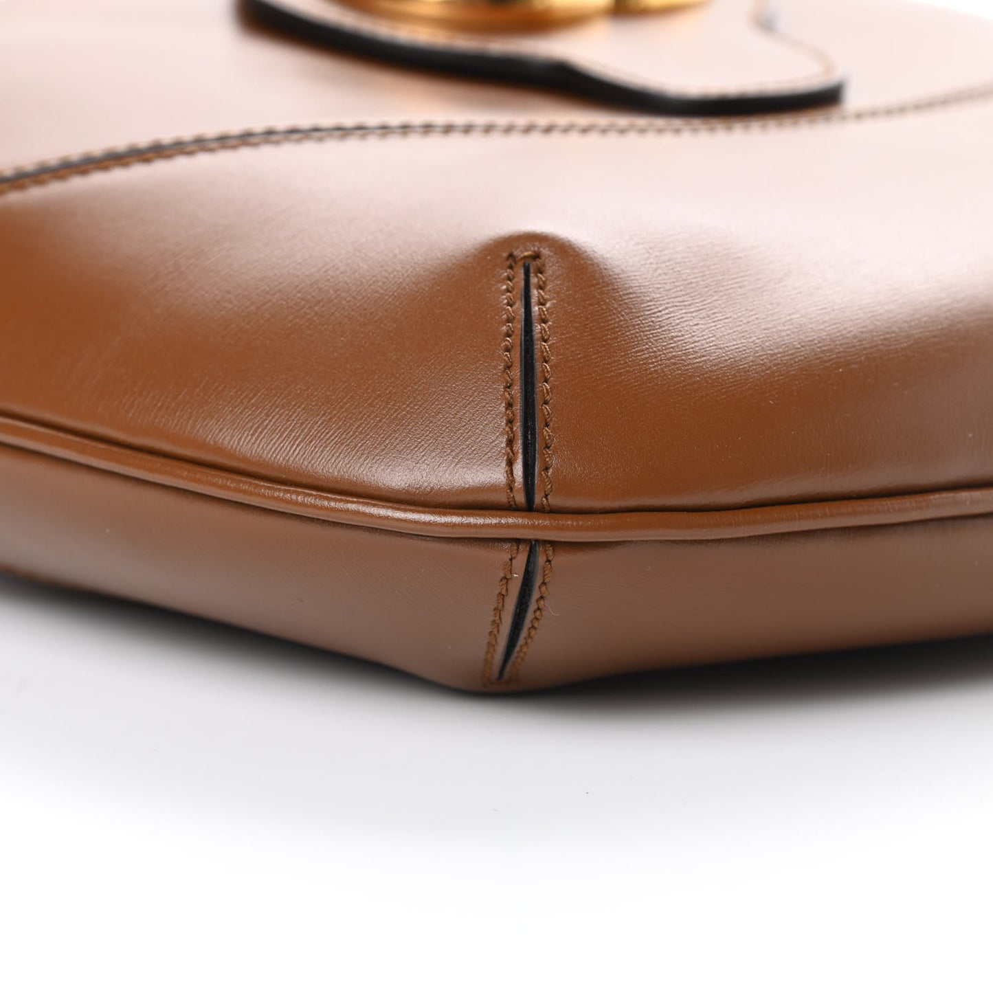Boarded Plutone Calfskin Medium Arli Shoulder Bag Nocciola