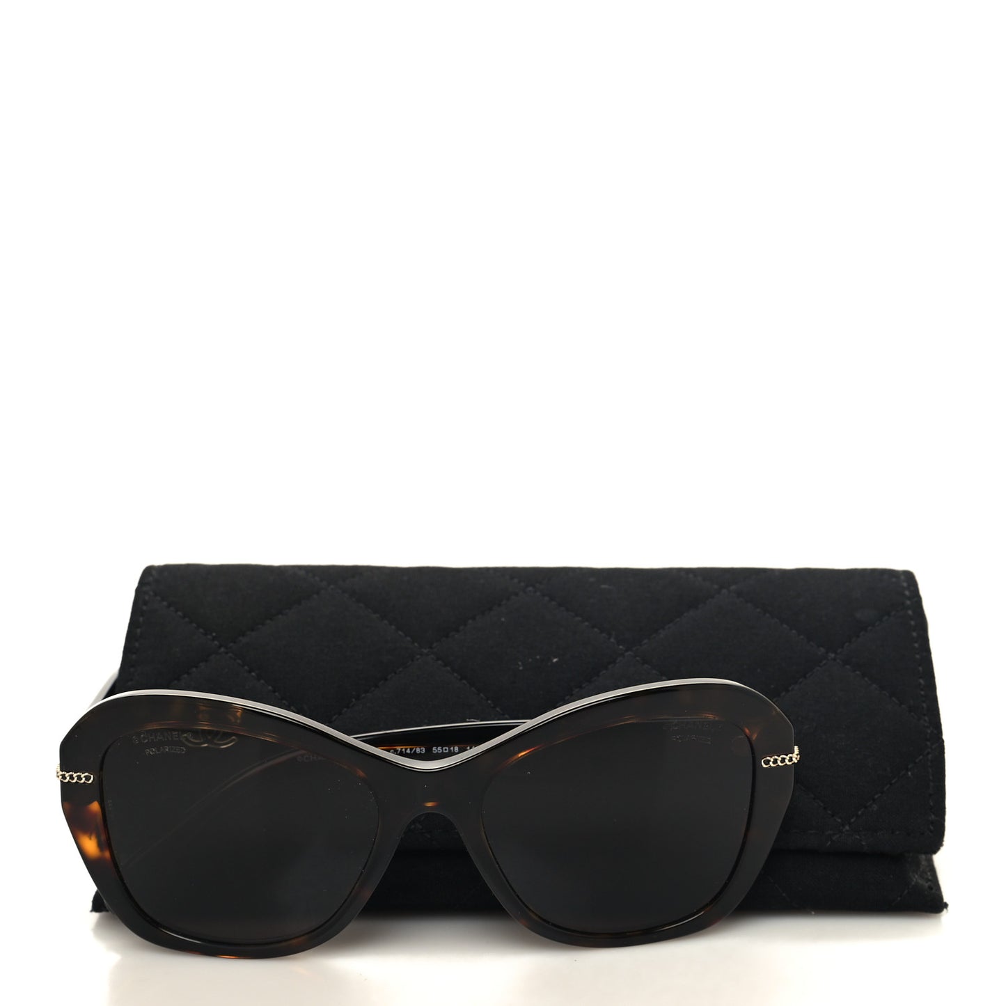 Acetate Polarized CC Butterfly Sunglasses 5510 Dark Tortoise