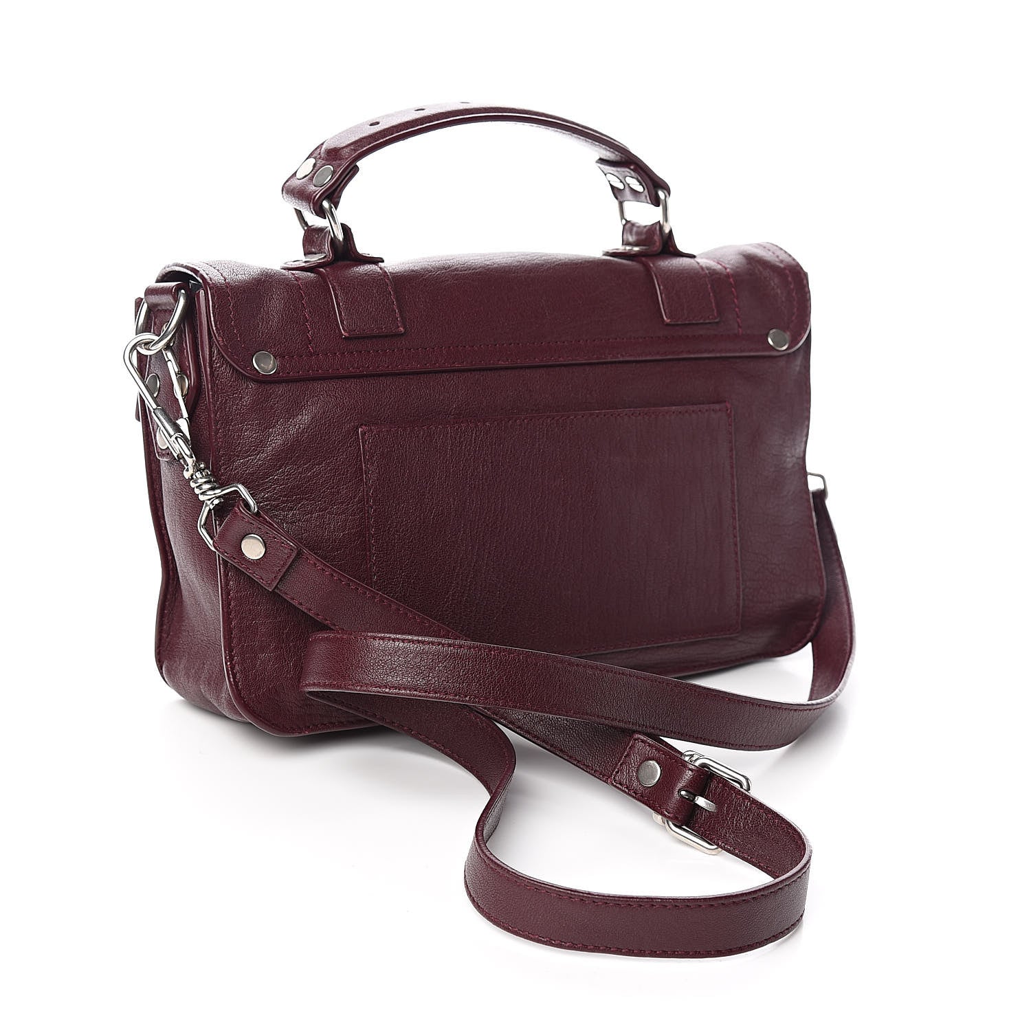 Proenza Schouler Lambskin Tiny PS1 Satchel Oxblood 3 of 10