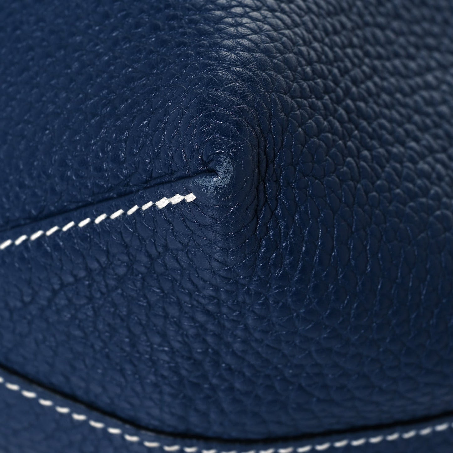Taurillon Clemence Double Sens 36 Reversible Tote Bleu Saphir Prune