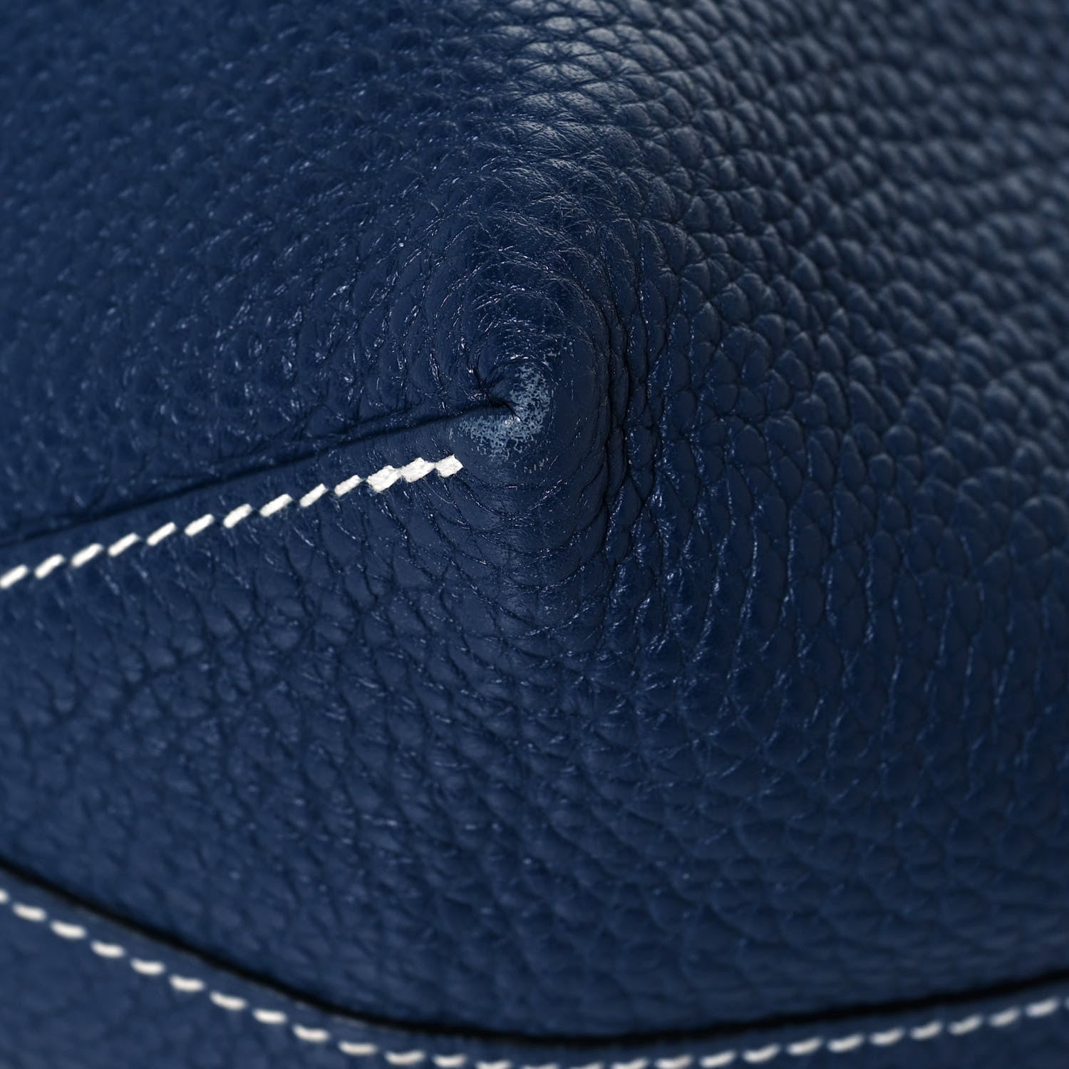 Hermes Taurillon Clemence Double Sens 36 Reversible Tote Bleu Saphir Prune 9 of 18